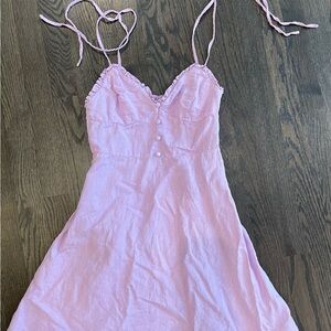 Zara linen mini dress xs